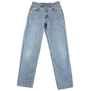 VTG Levis 550 Jeans Men 33x34 (Fit 31x33.5) Blue Relaxed Red Tab 90s Made In USA